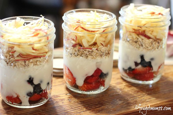 Spiralizers. They're not just for veggies any more! These simple, frugal, delicious apple noodle parfaits are great for breakfasts on the run!
